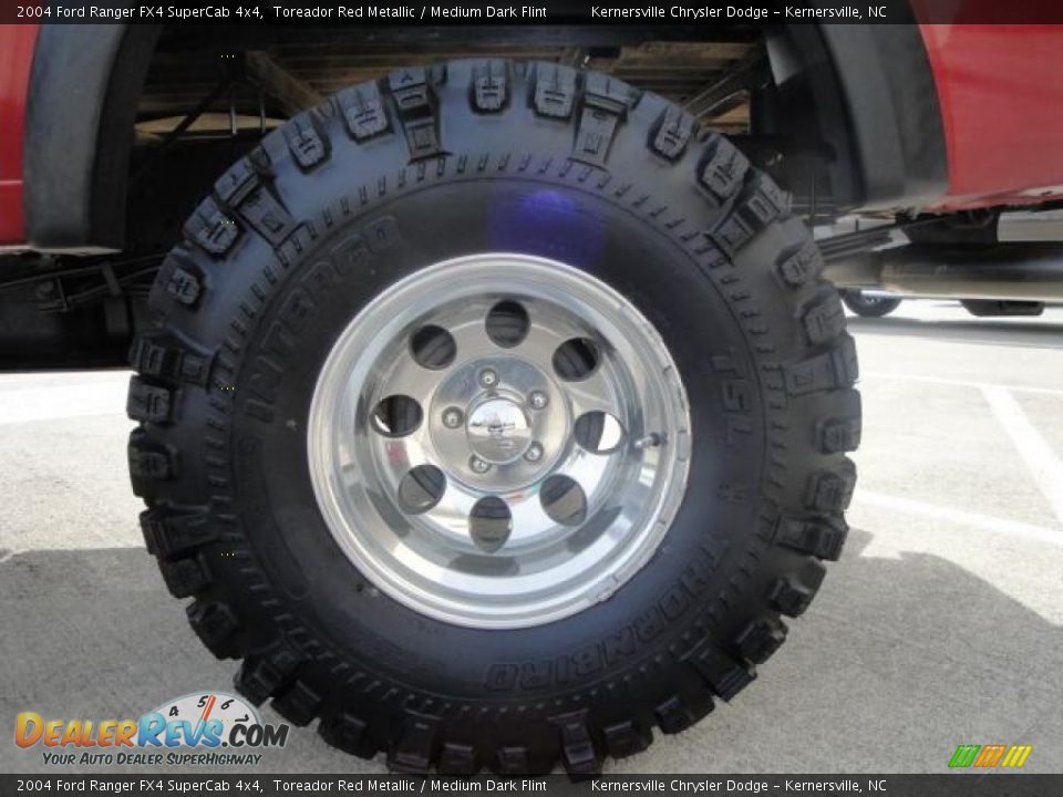 2004 Ford Ranger FX4 SuperCab 4x4 Toreador Red Metallic / Medium Dark Flint Photo #26