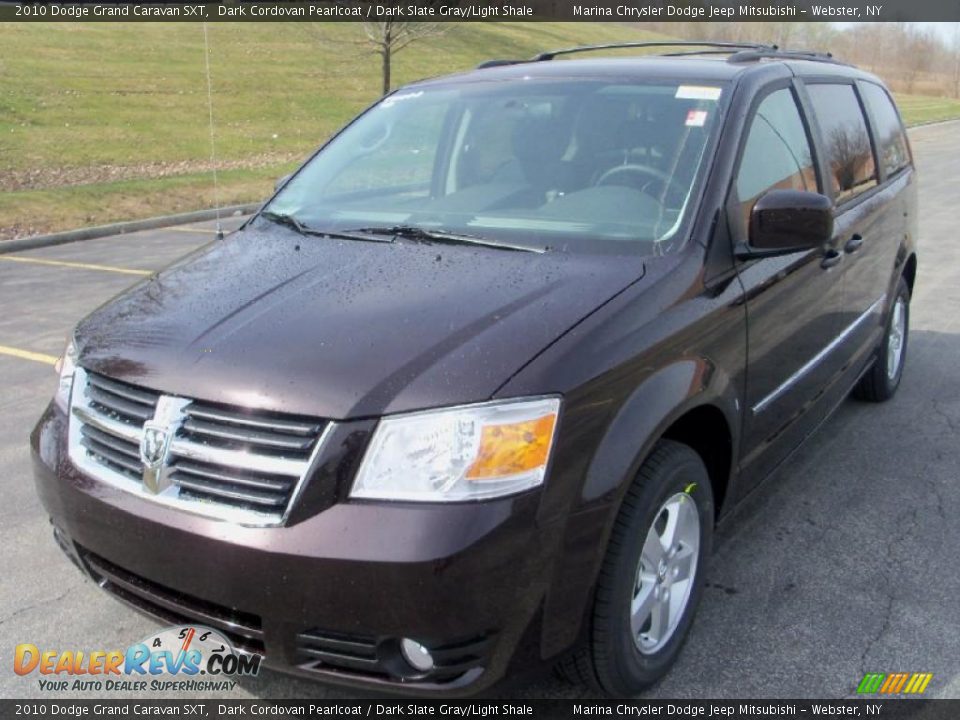 2010 Dodge Grand Caravan SXT Dark Cordovan Pearlcoat / Dark Slate Gray/Light Shale Photo #1