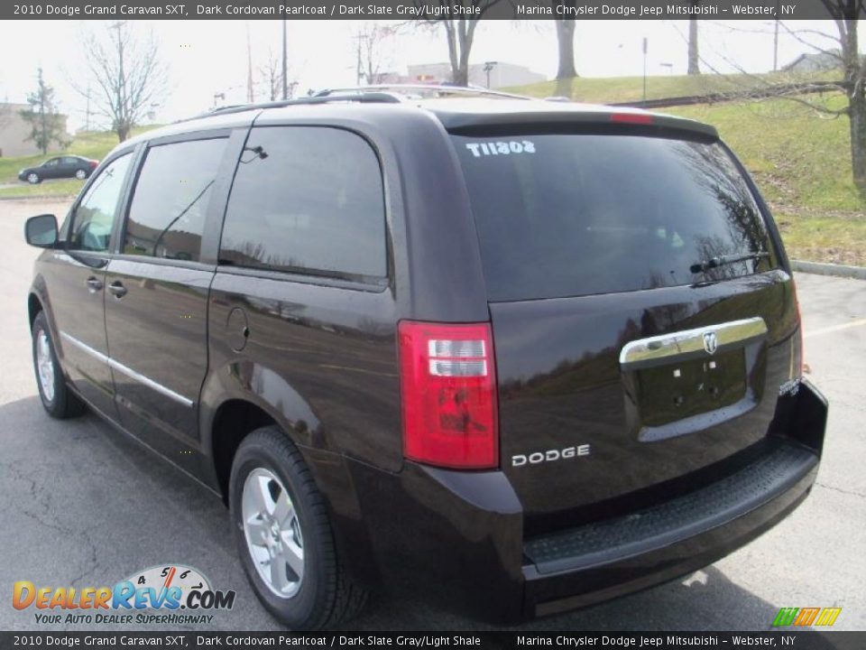 2010 Dodge Grand Caravan SXT Dark Cordovan Pearlcoat / Dark Slate Gray/Light Shale Photo #7