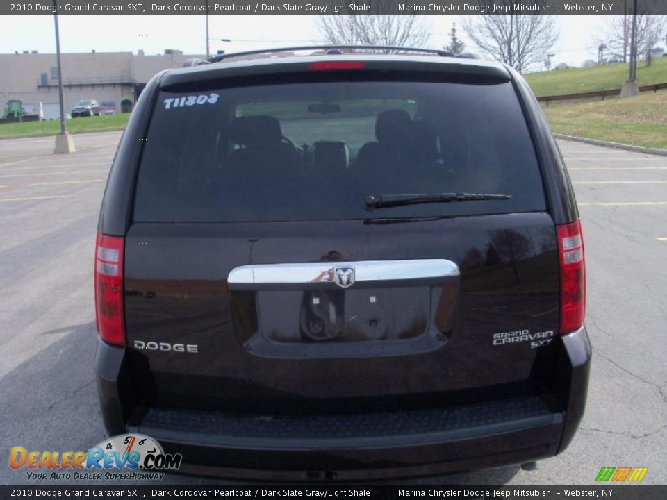 2010 Dodge Grand Caravan SXT Dark Cordovan Pearlcoat / Dark Slate Gray/Light Shale Photo #8