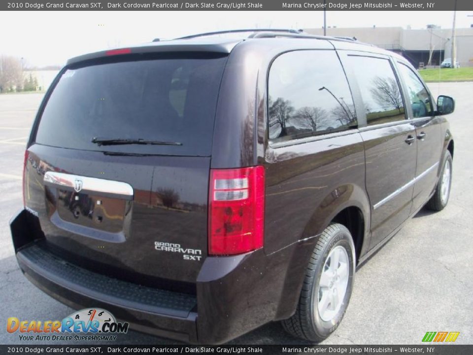 2010 Dodge Grand Caravan SXT Dark Cordovan Pearlcoat / Dark Slate Gray/Light Shale Photo #9