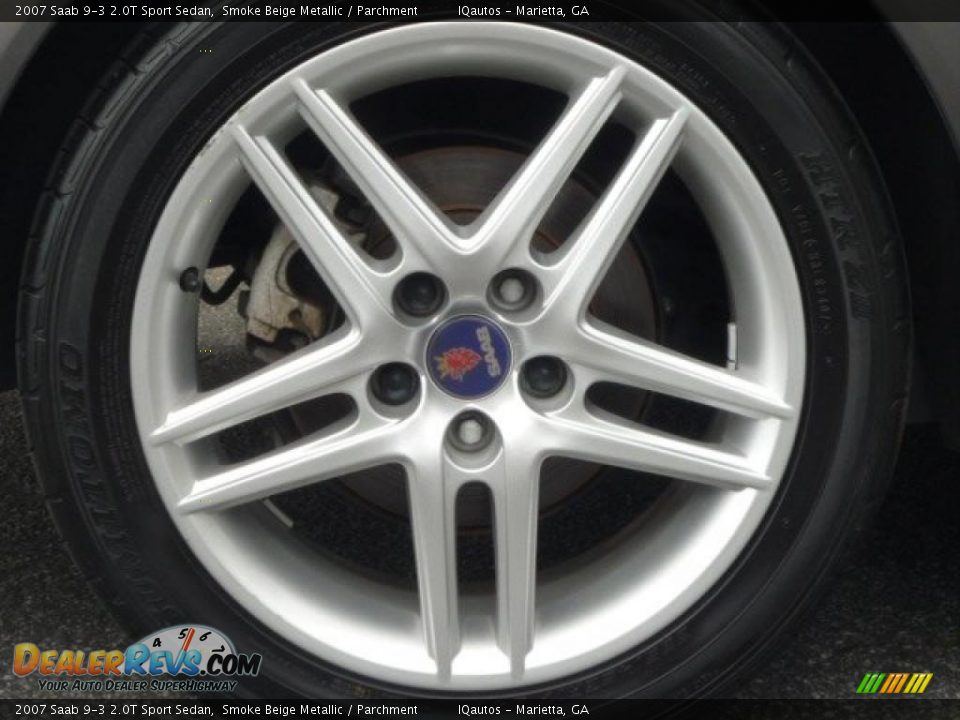 2007 Saab 9-3 2.0T Sport Sedan Smoke Beige Metallic / Parchment Photo #6