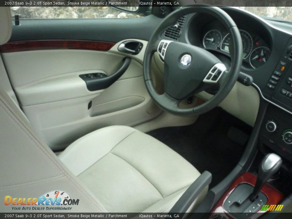 2007 Saab 9-3 2.0T Sport Sedan Smoke Beige Metallic / Parchment Photo #10
