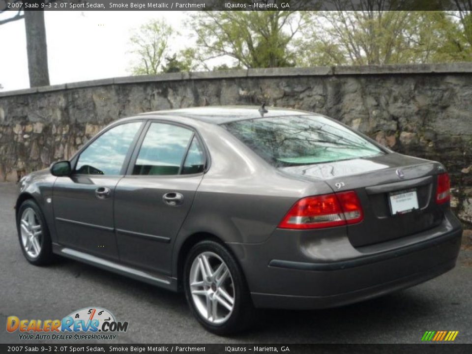 2007 Saab 9-3 2.0T Sport Sedan Smoke Beige Metallic / Parchment Photo #12