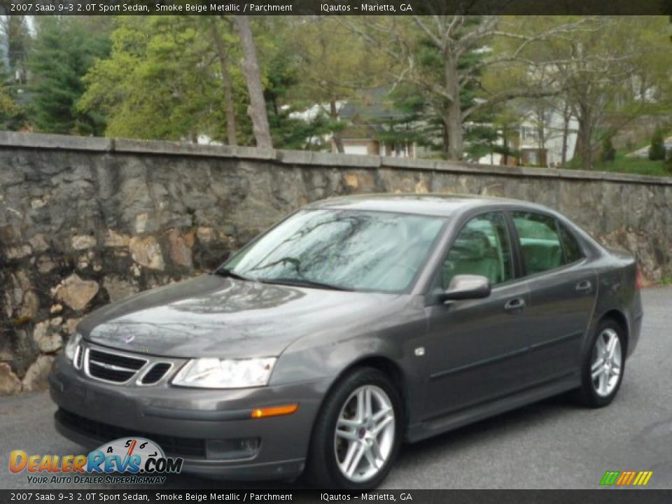 2007 Saab 9-3 2.0T Sport Sedan Smoke Beige Metallic / Parchment Photo #14