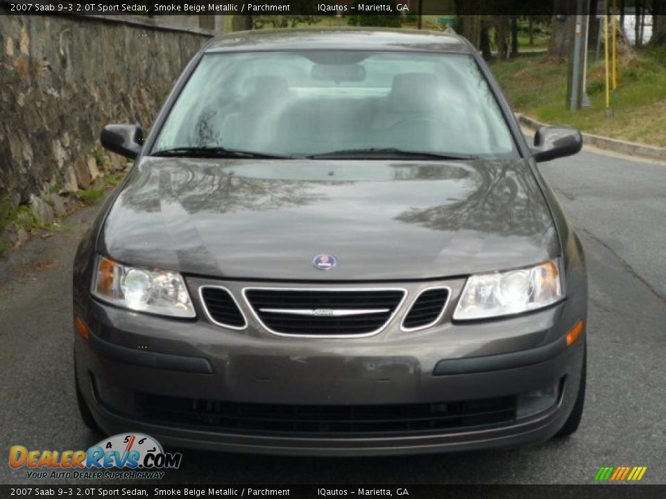 2007 Saab 9-3 2.0T Sport Sedan Smoke Beige Metallic / Parchment Photo #15