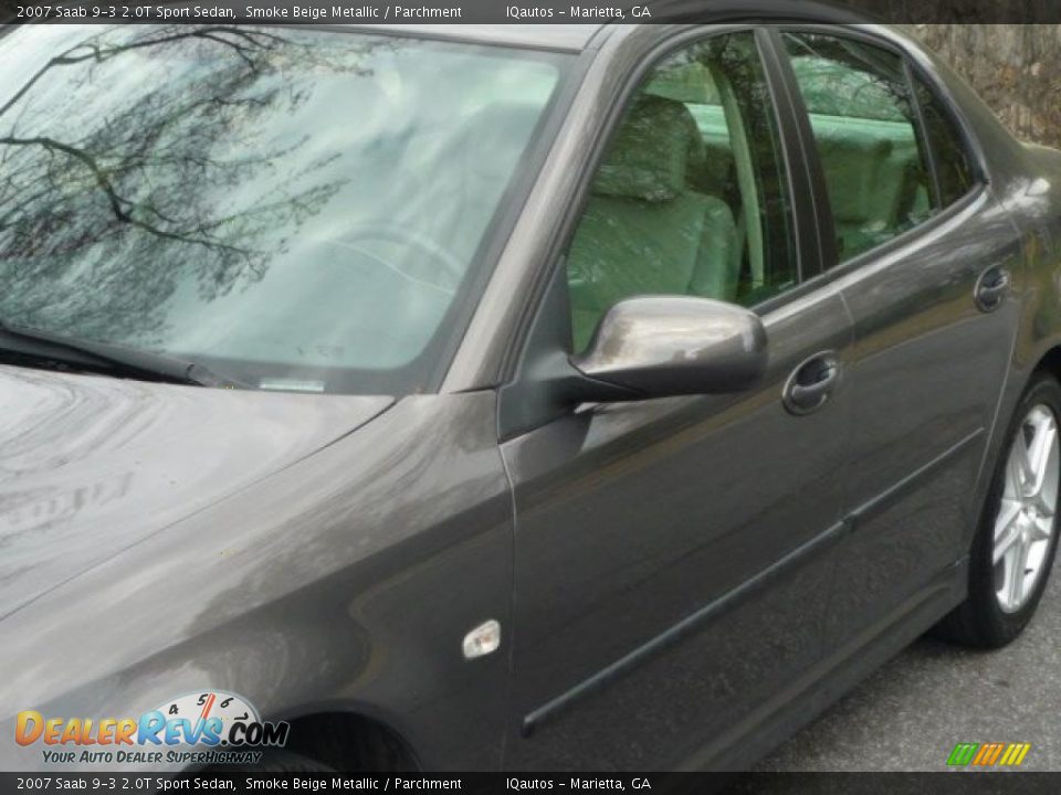2007 Saab 9-3 2.0T Sport Sedan Smoke Beige Metallic / Parchment Photo #16