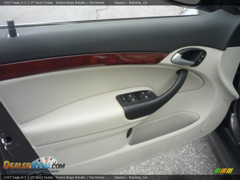 2007 Saab 9-3 2.0T Sport Sedan Smoke Beige Metallic / Parchment Photo #18