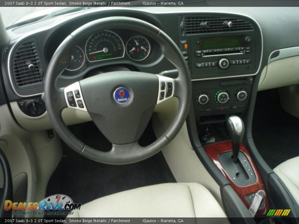 2007 Saab 9-3 2.0T Sport Sedan Smoke Beige Metallic / Parchment Photo #21