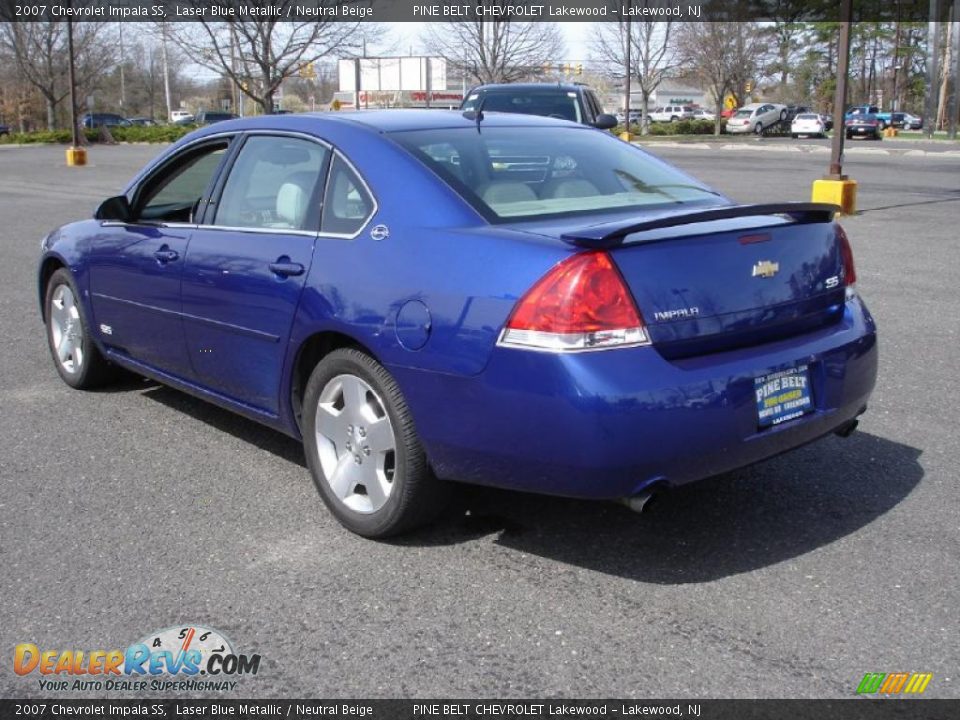 2007 Chevrolet Impala SS Laser Blue Metallic / Neutral Beige Photo #6