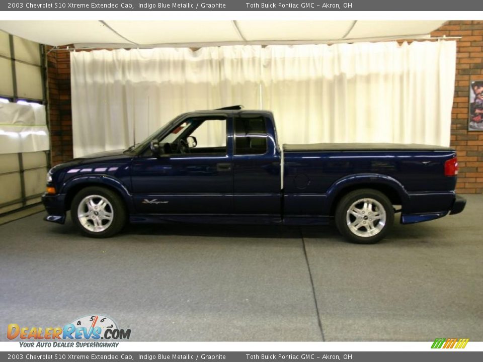 2003 Chevrolet S10 Xtreme Extended Cab Indigo Blue Metallic / Graphite Photo #7