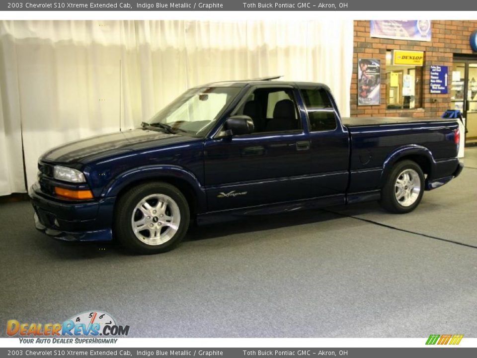 2003 Chevrolet S10 Xtreme Extended Cab Indigo Blue Metallic / Graphite Photo #8