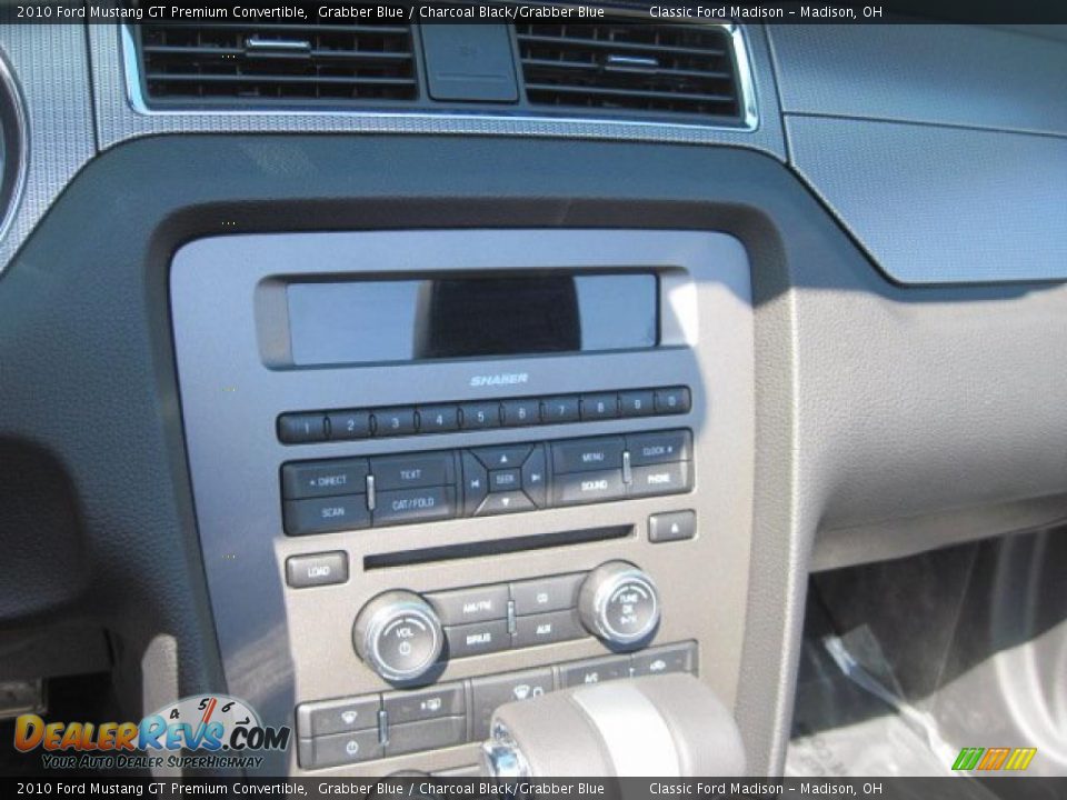 2010 Ford Mustang GT Premium Convertible Grabber Blue / Charcoal Black/Grabber Blue Photo #12