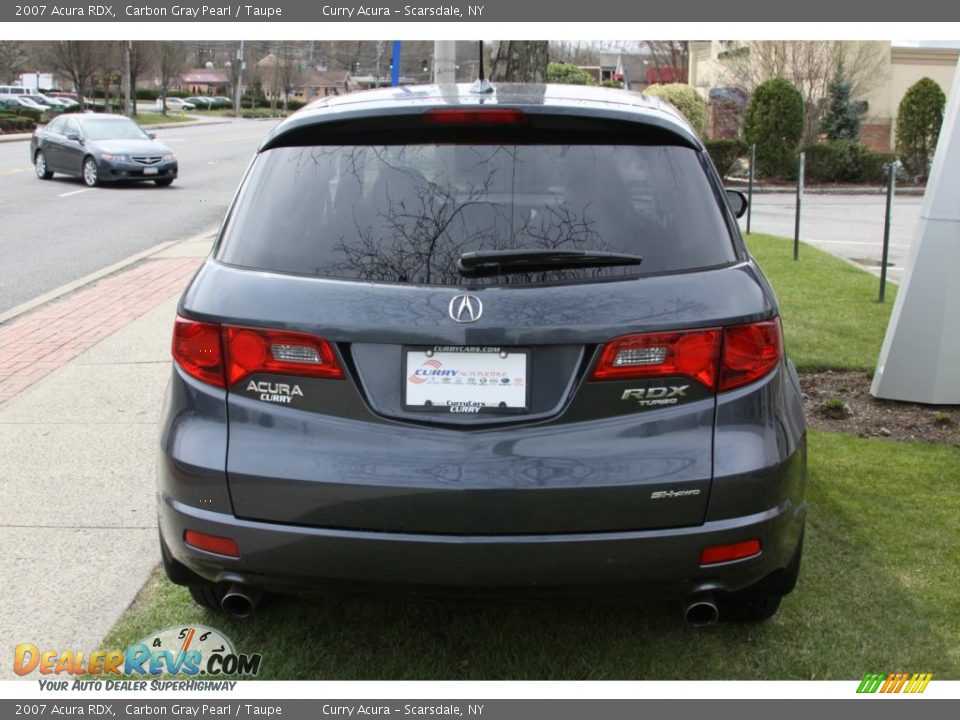 2007 Acura RDX Carbon Gray Pearl / Taupe Photo #6