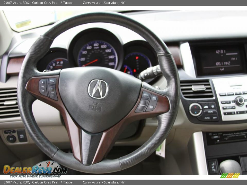 2007 Acura RDX Carbon Gray Pearl / Taupe Photo #14