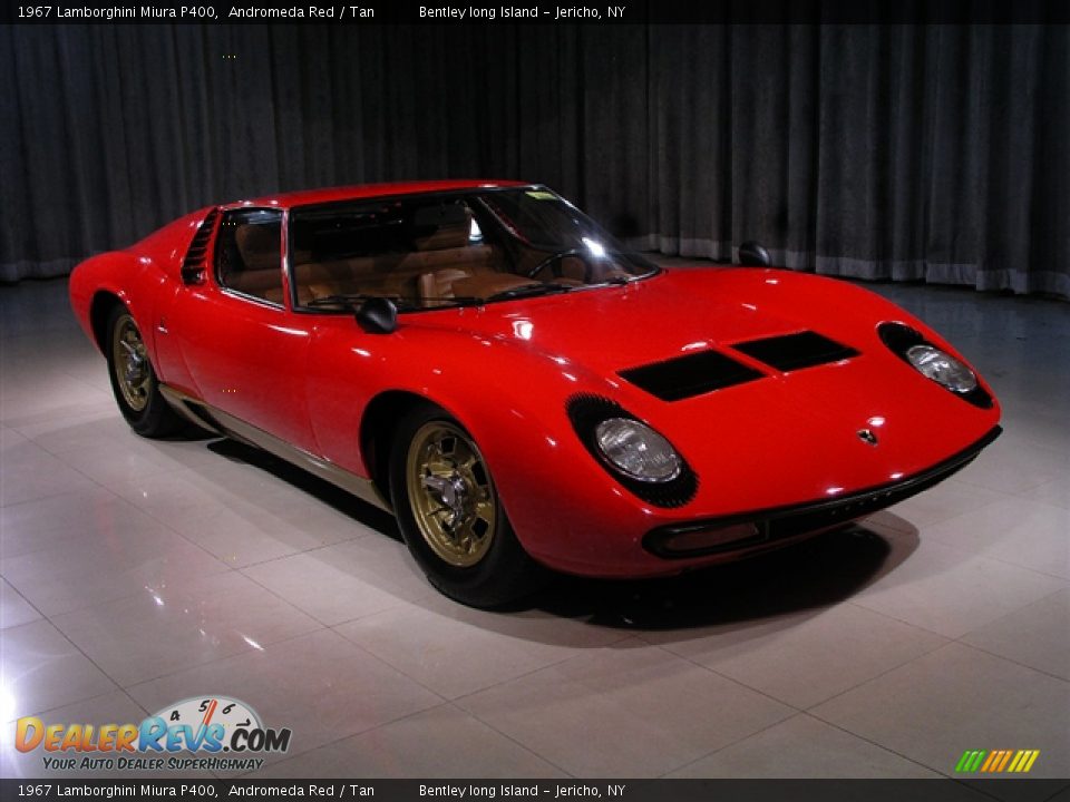 1967 Lamborghini Miura P400 Andromeda Red / Tan Photo #3