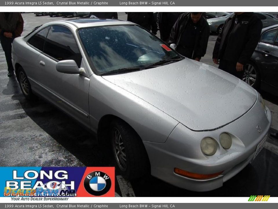 1999 Acura Integra LS Sedan Crystal Blue Metallic / Graphite Photo #1