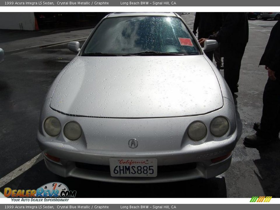 1999 Acura Integra LS Sedan Crystal Blue Metallic / Graphite Photo #2