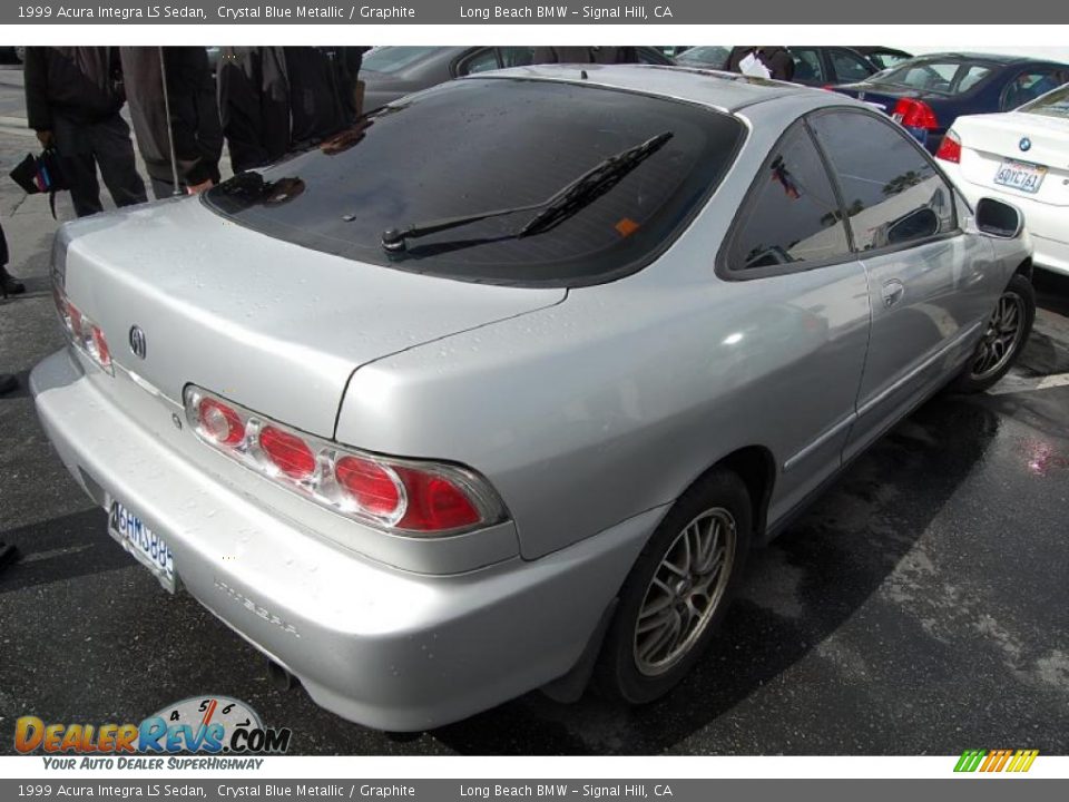 1999 Acura Integra LS Sedan Crystal Blue Metallic / Graphite Photo #3