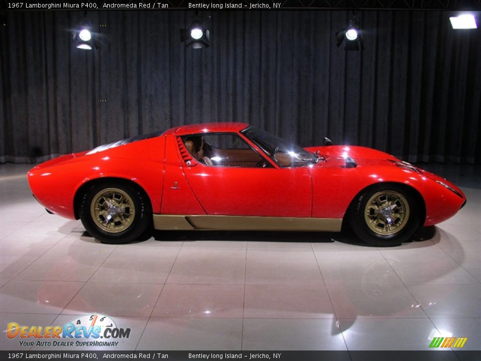 1967 Lamborghini Miura P400 Andromeda Red / Tan Photo #19