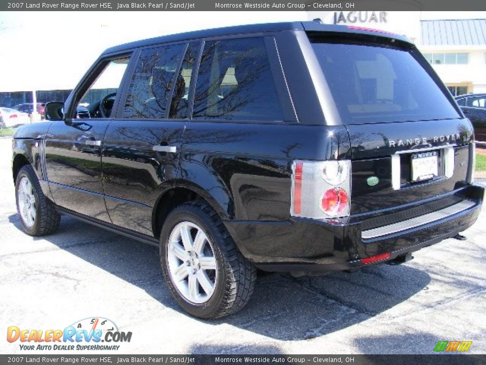2007 Land Rover Range Rover HSE Java Black Pearl / Sand/Jet Photo #3