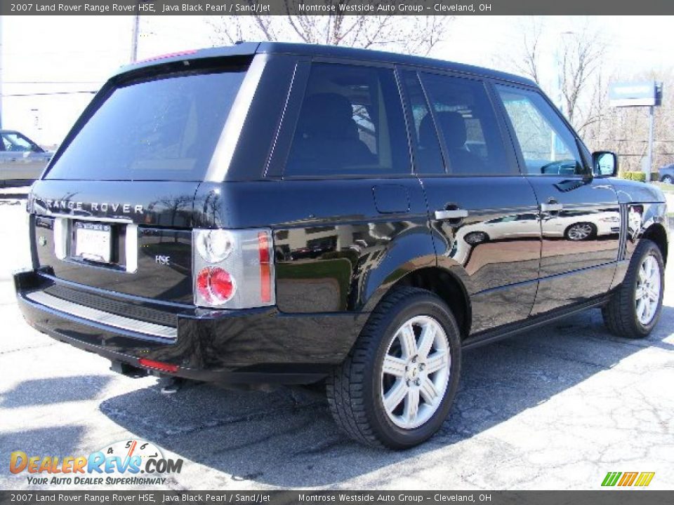 2007 Land Rover Range Rover HSE Java Black Pearl / Sand/Jet Photo #5