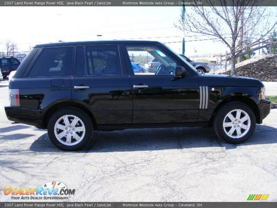 2007 Land Rover Range Rover HSE Java Black Pearl / Sand/Jet Photo #6