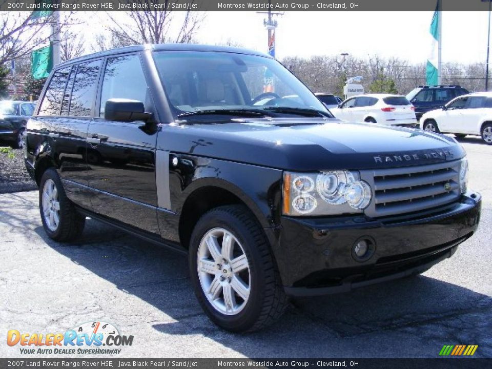 2007 Land Rover Range Rover HSE Java Black Pearl / Sand/Jet Photo #7
