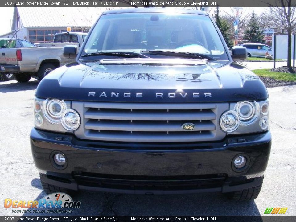 2007 Land Rover Range Rover HSE Java Black Pearl / Sand/Jet Photo #8