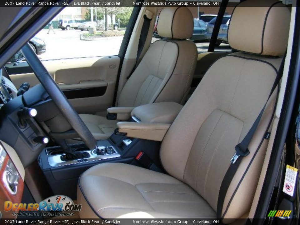 2007 Land Rover Range Rover HSE Java Black Pearl / Sand/Jet Photo #9