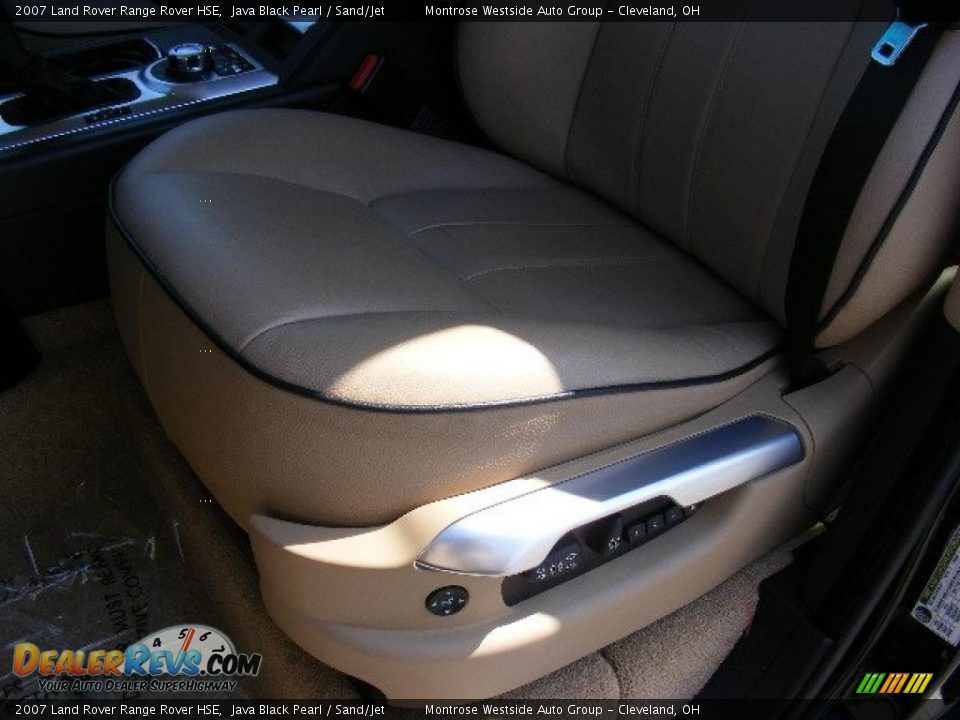 2007 Land Rover Range Rover HSE Java Black Pearl / Sand/Jet Photo #10