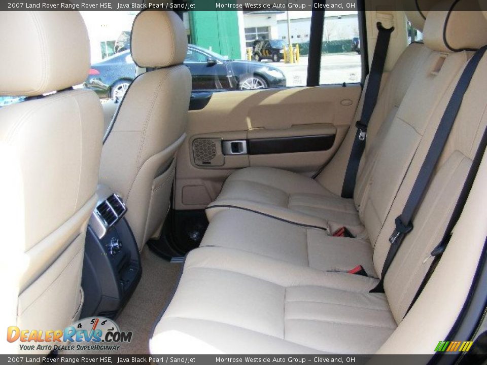 2007 Land Rover Range Rover HSE Java Black Pearl / Sand/Jet Photo #11