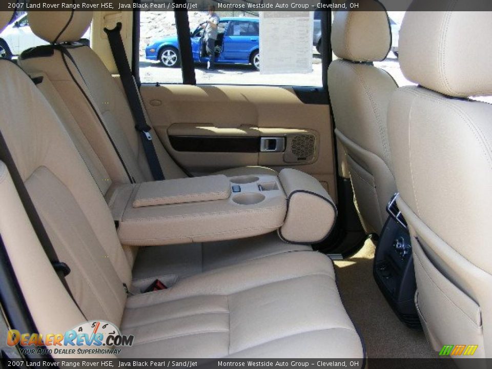 2007 Land Rover Range Rover HSE Java Black Pearl / Sand/Jet Photo #12