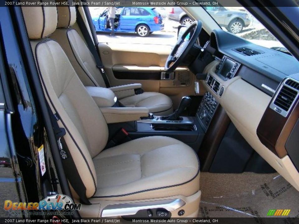 2007 Land Rover Range Rover HSE Java Black Pearl / Sand/Jet Photo #13