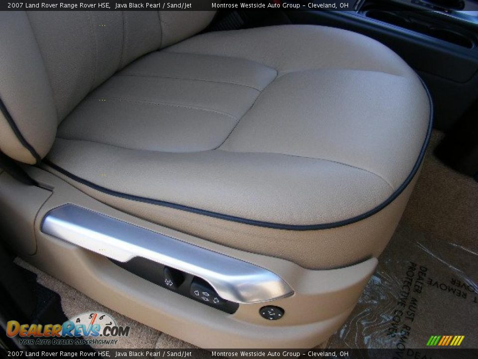 2007 Land Rover Range Rover HSE Java Black Pearl / Sand/Jet Photo #14