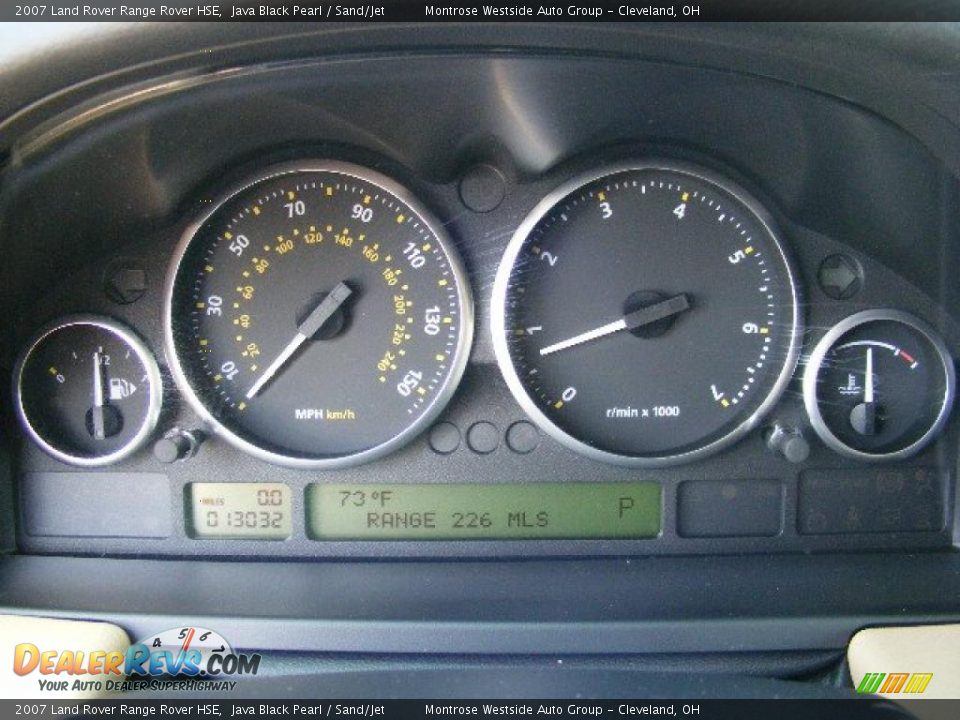 2007 Land Rover Range Rover HSE Java Black Pearl / Sand/Jet Photo #17
