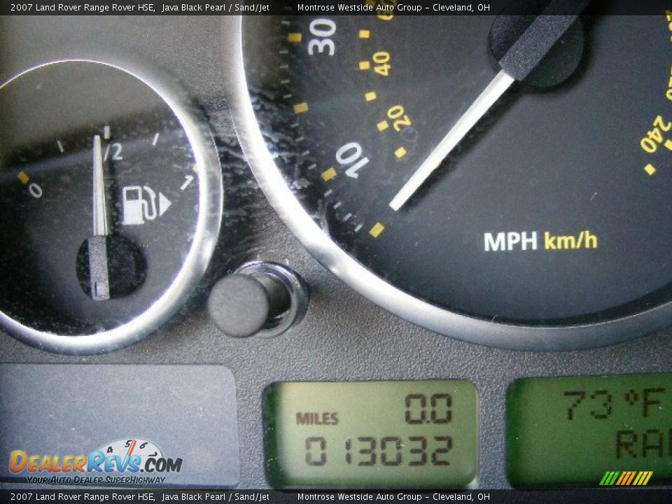 2007 Land Rover Range Rover HSE Java Black Pearl / Sand/Jet Photo #18