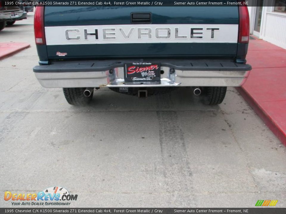 1995 Chevrolet C/K K1500 Silverado Z71 Extended Cab 4x4 Forest Green Metallic / Gray Photo #4