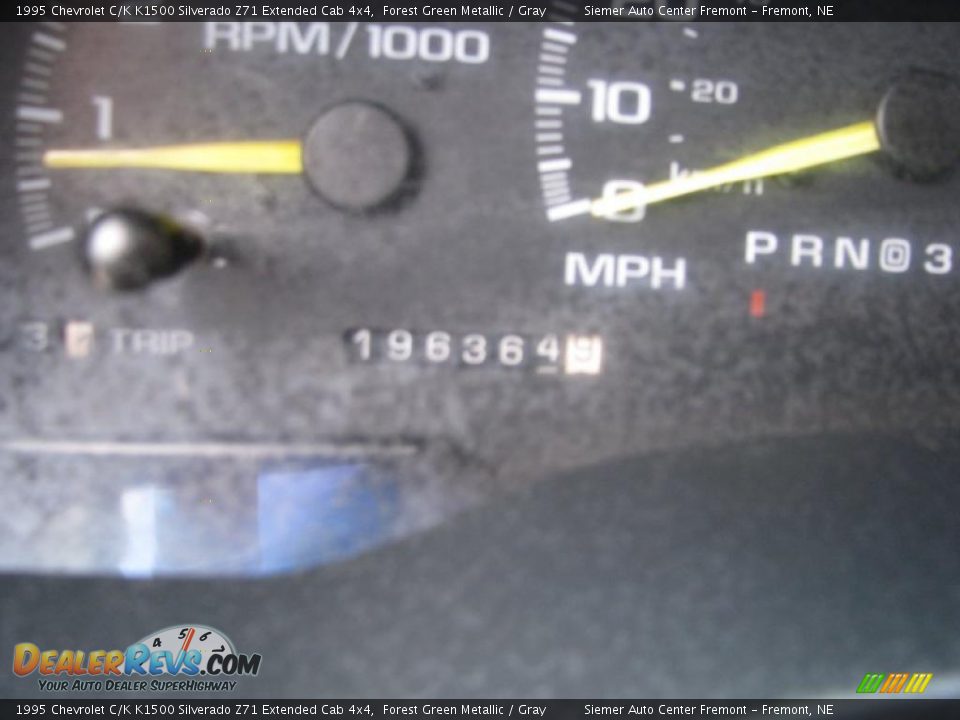 1995 Chevrolet C/K K1500 Silverado Z71 Extended Cab 4x4 Forest Green Metallic / Gray Photo #18