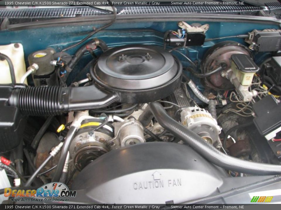 1995 Chevrolet C/K K1500 Silverado Z71 Extended Cab 4x4 Forest Green Metallic / Gray Photo #21