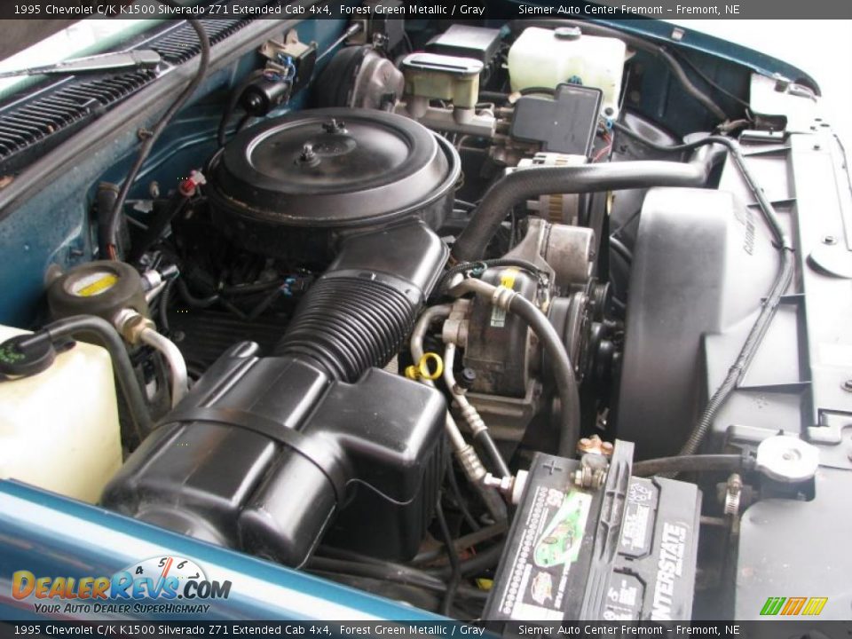 1995 Chevrolet C/K K1500 Silverado Z71 Extended Cab 4x4 Forest Green Metallic / Gray Photo #22