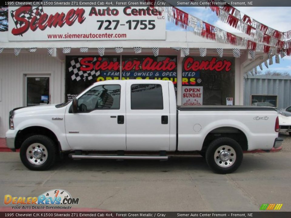 1995 Chevrolet C/K K1500 Silverado Z71 Extended Cab 4x4 Forest Green Metallic / Gray Photo #26