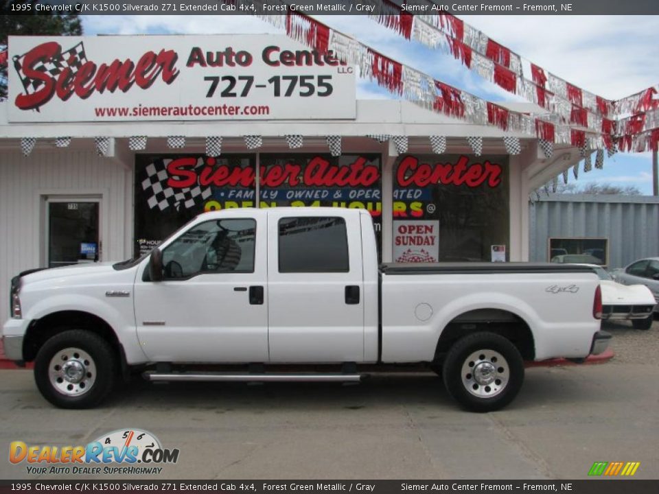1995 Chevrolet C/K K1500 Silverado Z71 Extended Cab 4x4 Forest Green Metallic / Gray Photo #27