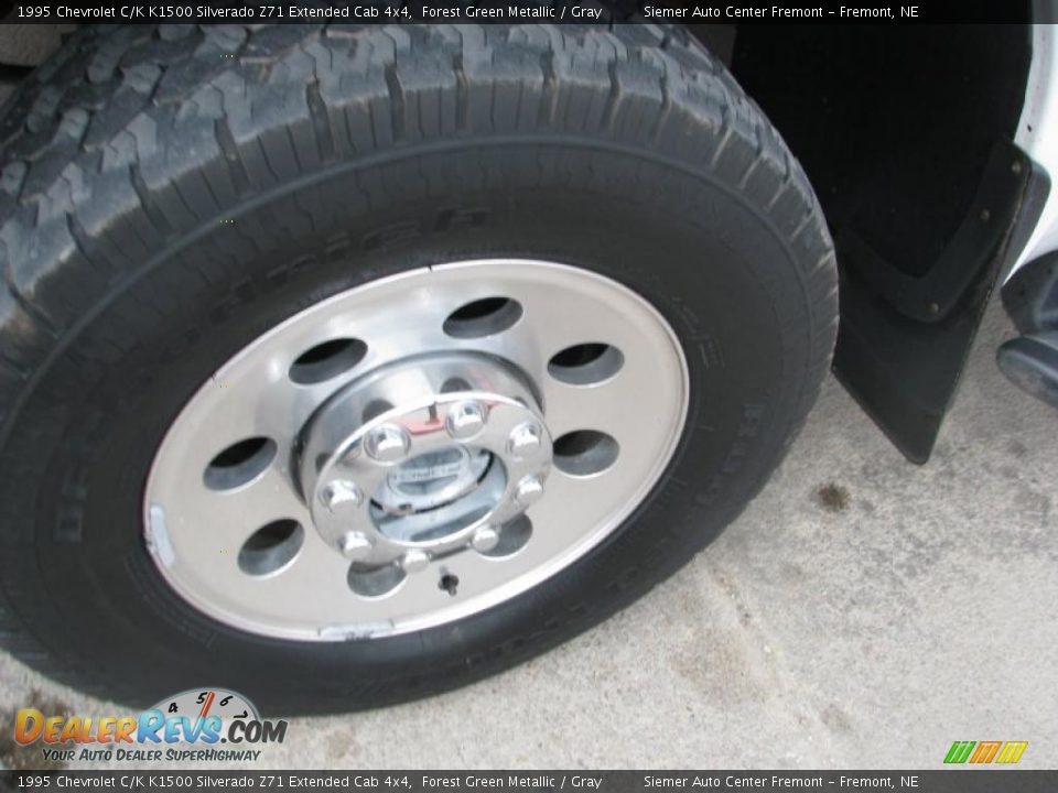 1995 Chevrolet C/K K1500 Silverado Z71 Extended Cab 4x4 Forest Green Metallic / Gray Photo #28