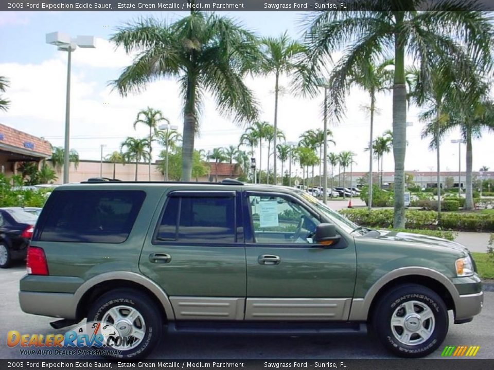 2003 Ford Expedition Eddie Bauer Estate Green Metallic / Medium Parchment Photo #2