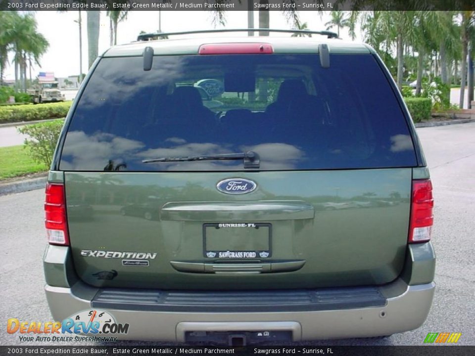 2003 Ford Expedition Eddie Bauer Estate Green Metallic / Medium Parchment Photo #4