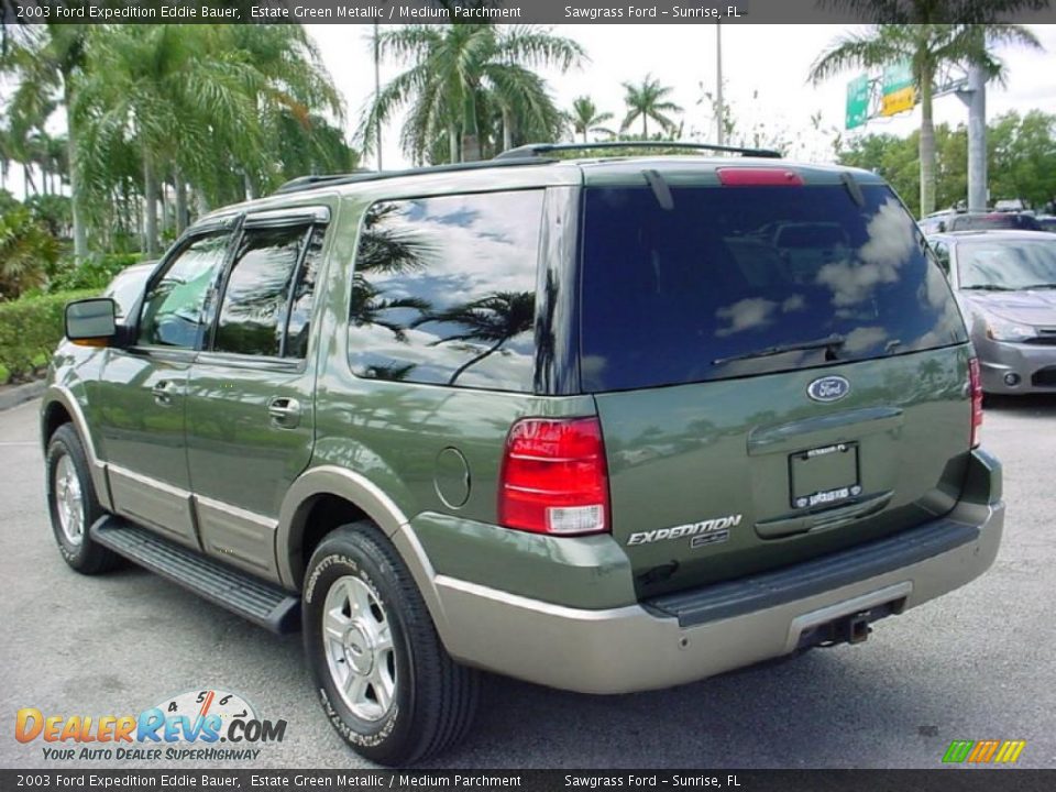 2003 Ford Expedition Eddie Bauer Estate Green Metallic / Medium Parchment Photo #7