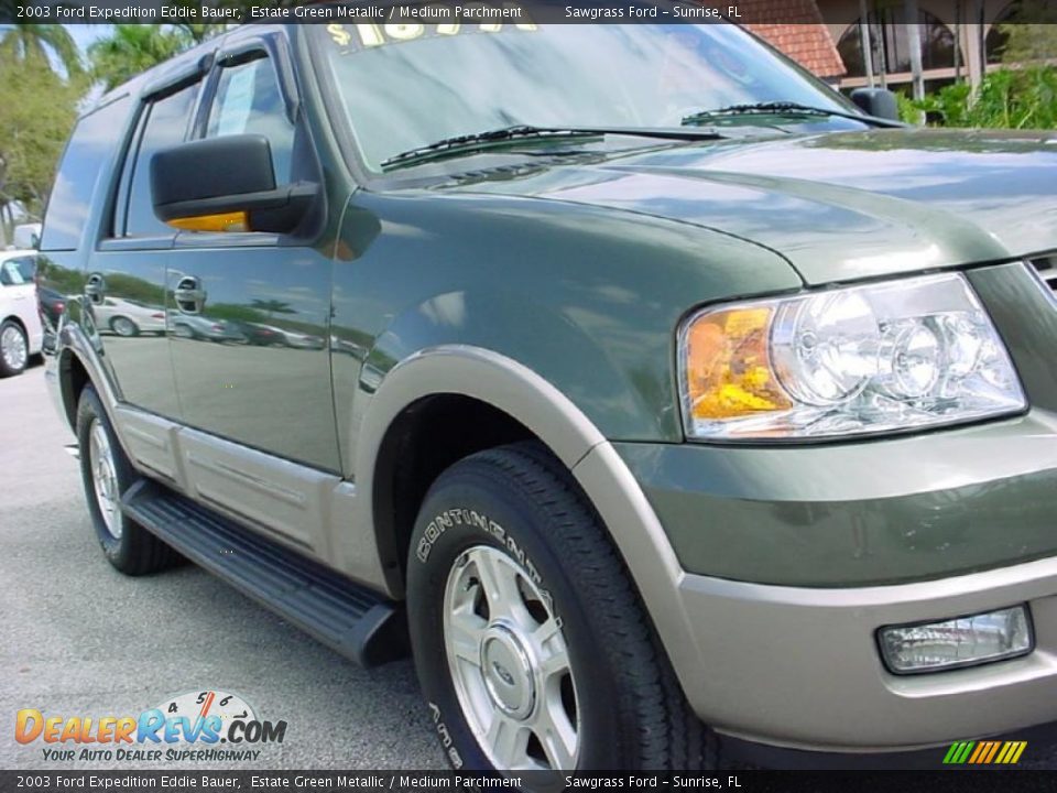 2003 Ford Expedition Eddie Bauer Estate Green Metallic / Medium Parchment Photo #11