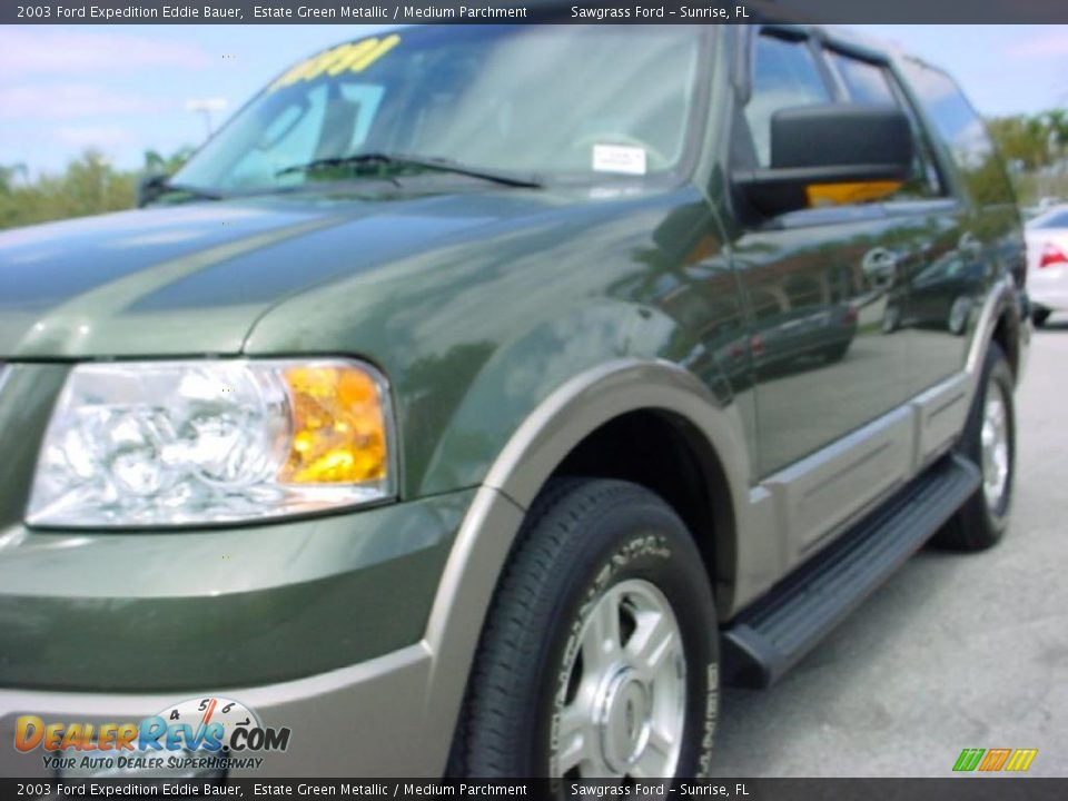 2003 Ford Expedition Eddie Bauer Estate Green Metallic / Medium Parchment Photo #12