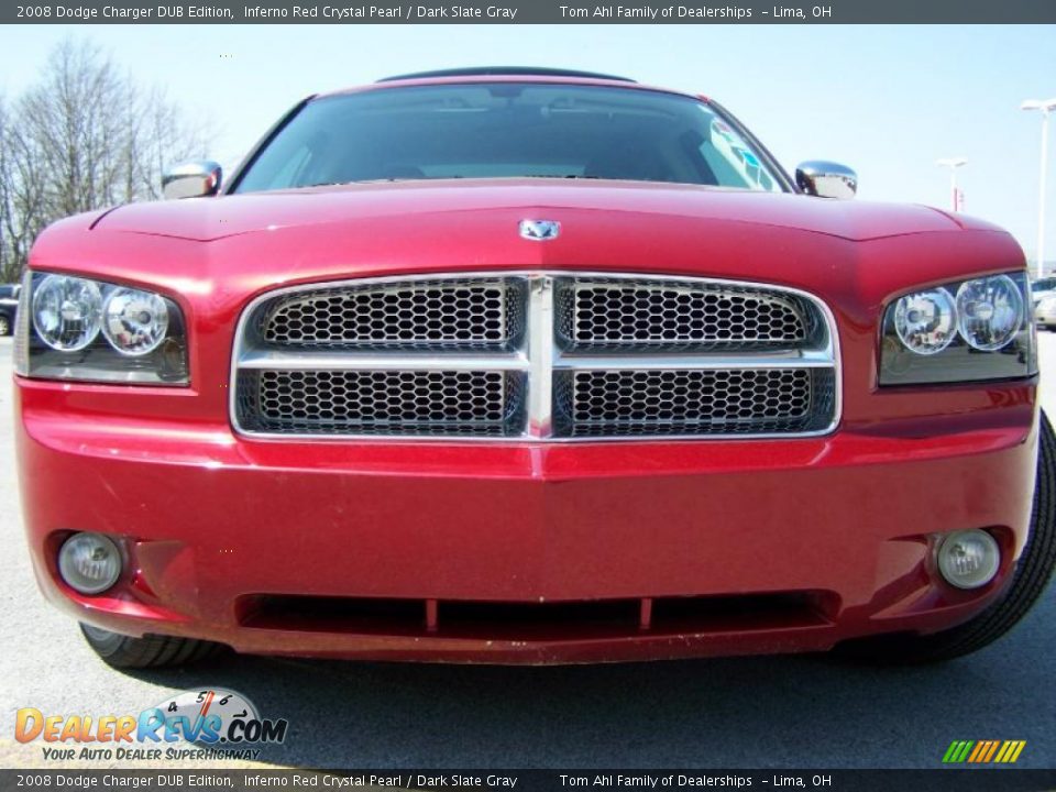 2008 Dodge Charger DUB Edition Inferno Red Crystal Pearl / Dark Slate Gray Photo #5